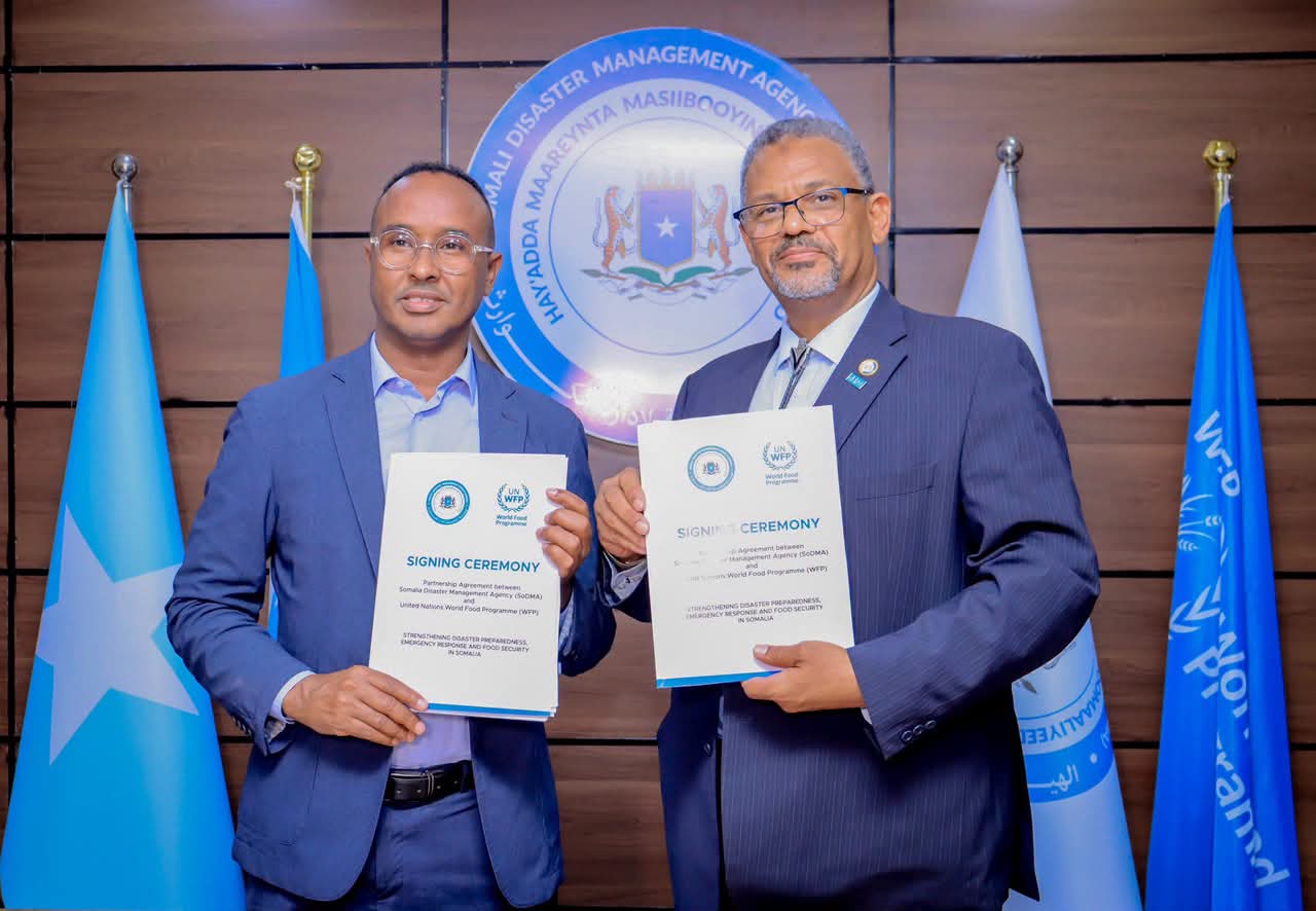 Hay'adda Maareynta Musiibooyinka iyo WFP oo heshiis iskaashi gaaray