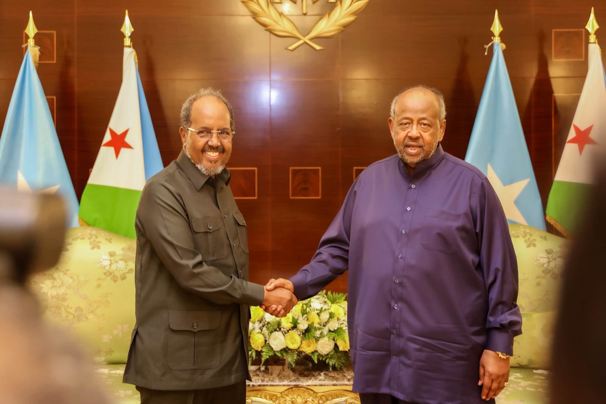 Madaxweyne Xasan Sheekh iyo dhiggiisa Jabuuti oo ka wada hadlay xoojinta iskaashiga labada dal
