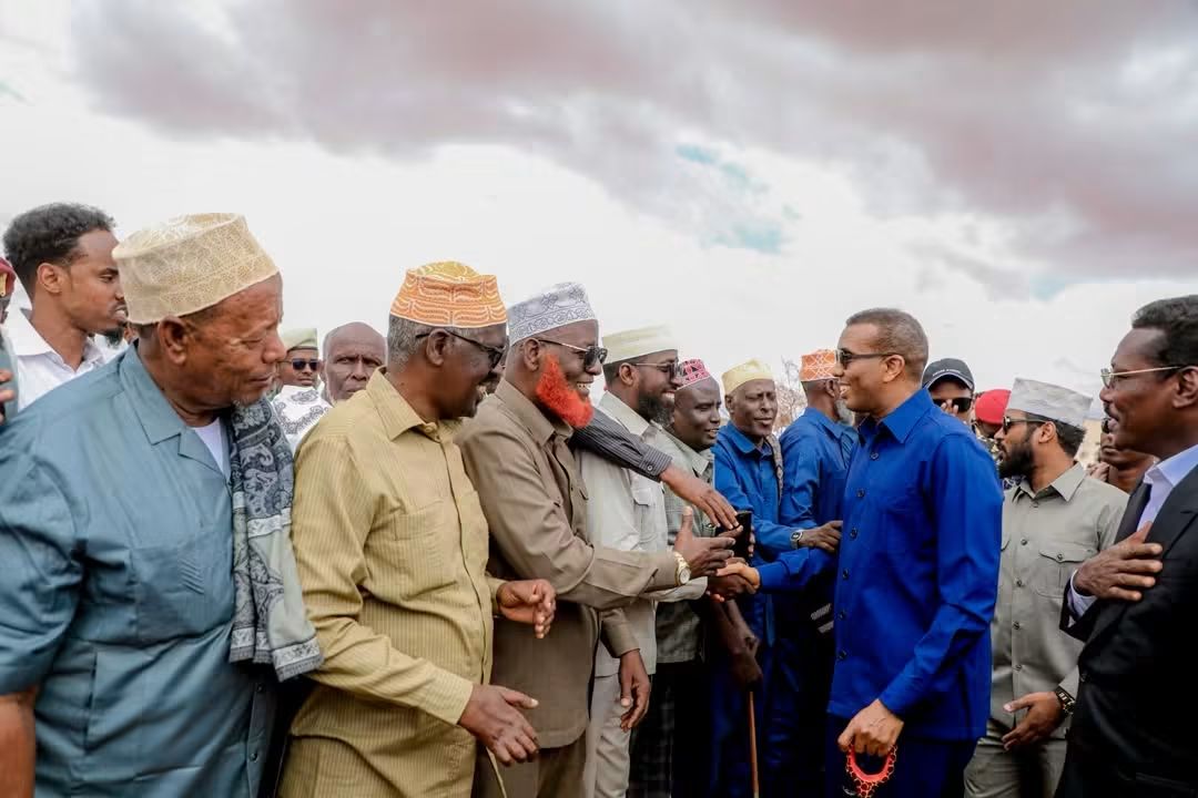Wafdi uu hoggaaminayo Ra’iisul Wasaare xamse   oo gaaray degmada Balanballe ee gobolka Galgaduud