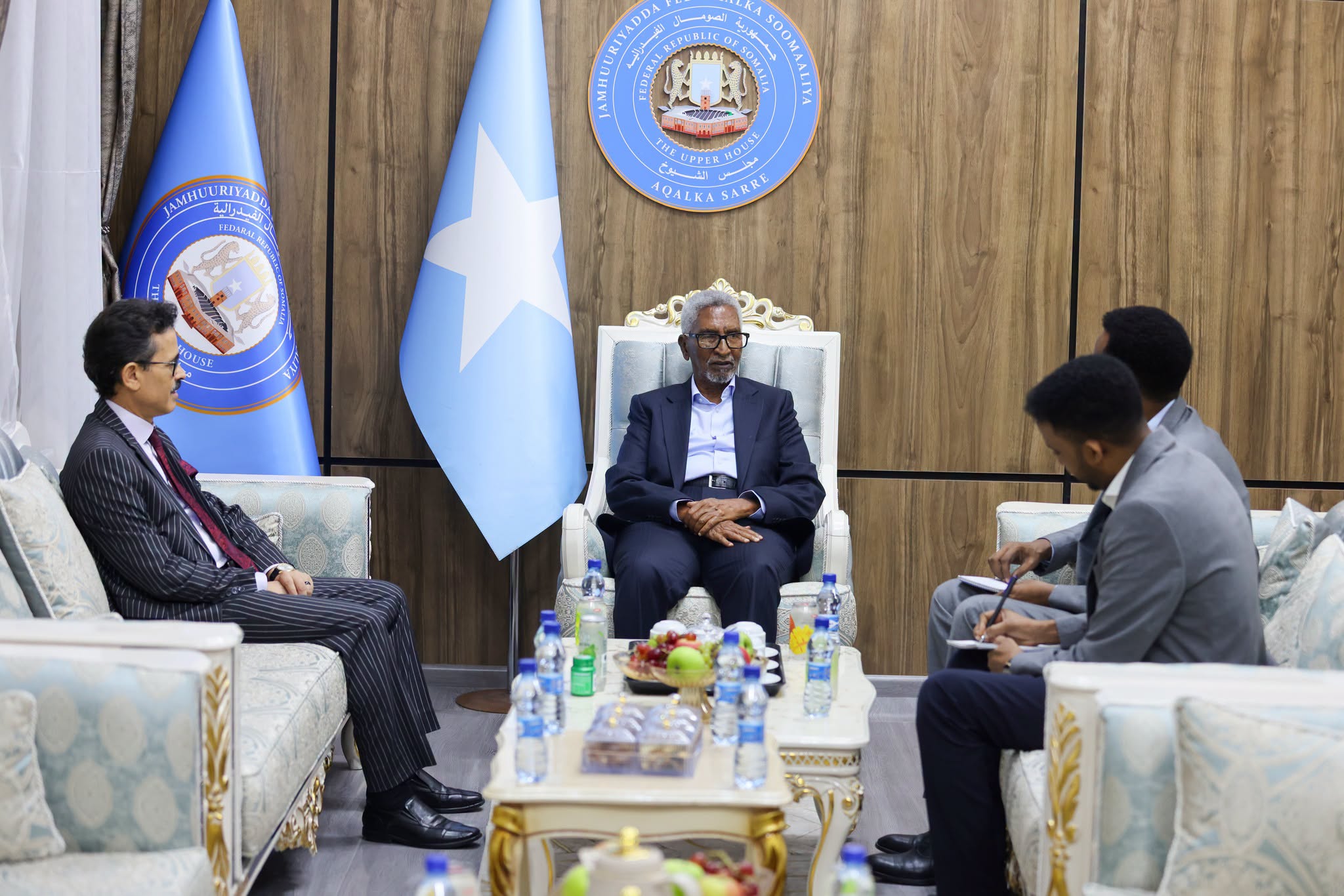 Guddoomiyaha Aqalka Sare oo qaabbilay Danjiraha Aljeeriya u jooga Soomaaliya