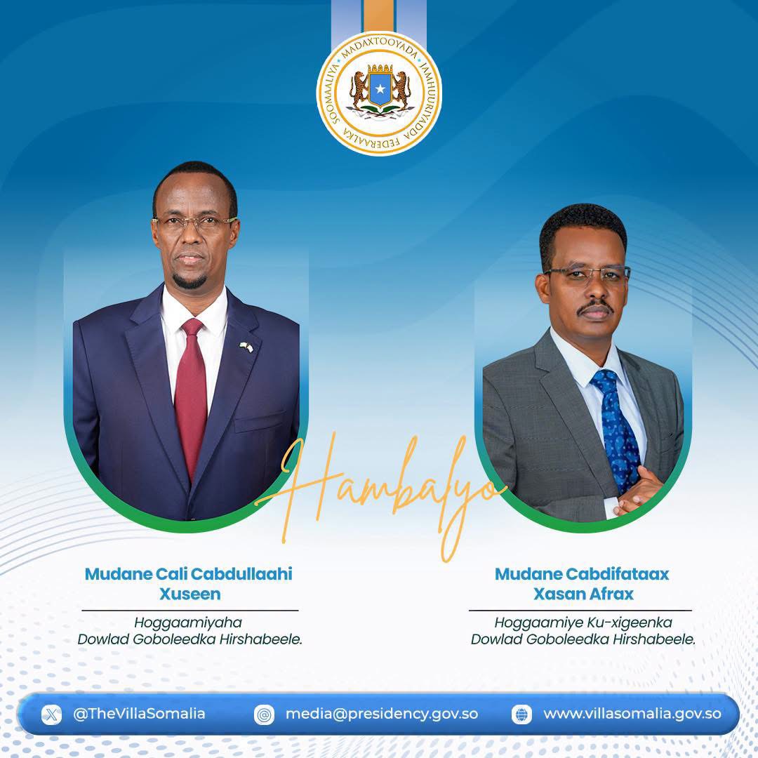 MADAXWEYNE XASAN SHEEKH OO HAMBALYO U DIRAY HOGGAANKA LA DOORTAY EE DOWLAD GOBOLEEDKA HIRSHABEELLE