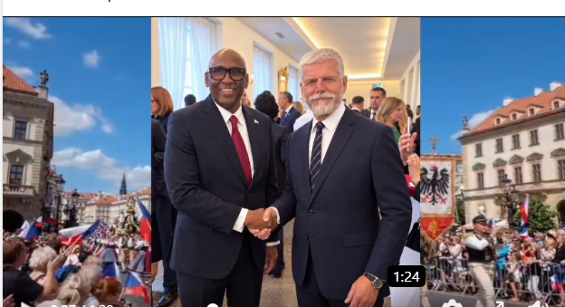 Danjire C/Casiis Maxamuud oo ka qeybgalay xuska Maalinta Qaran ee Jamhuuriyadda Czech Republic