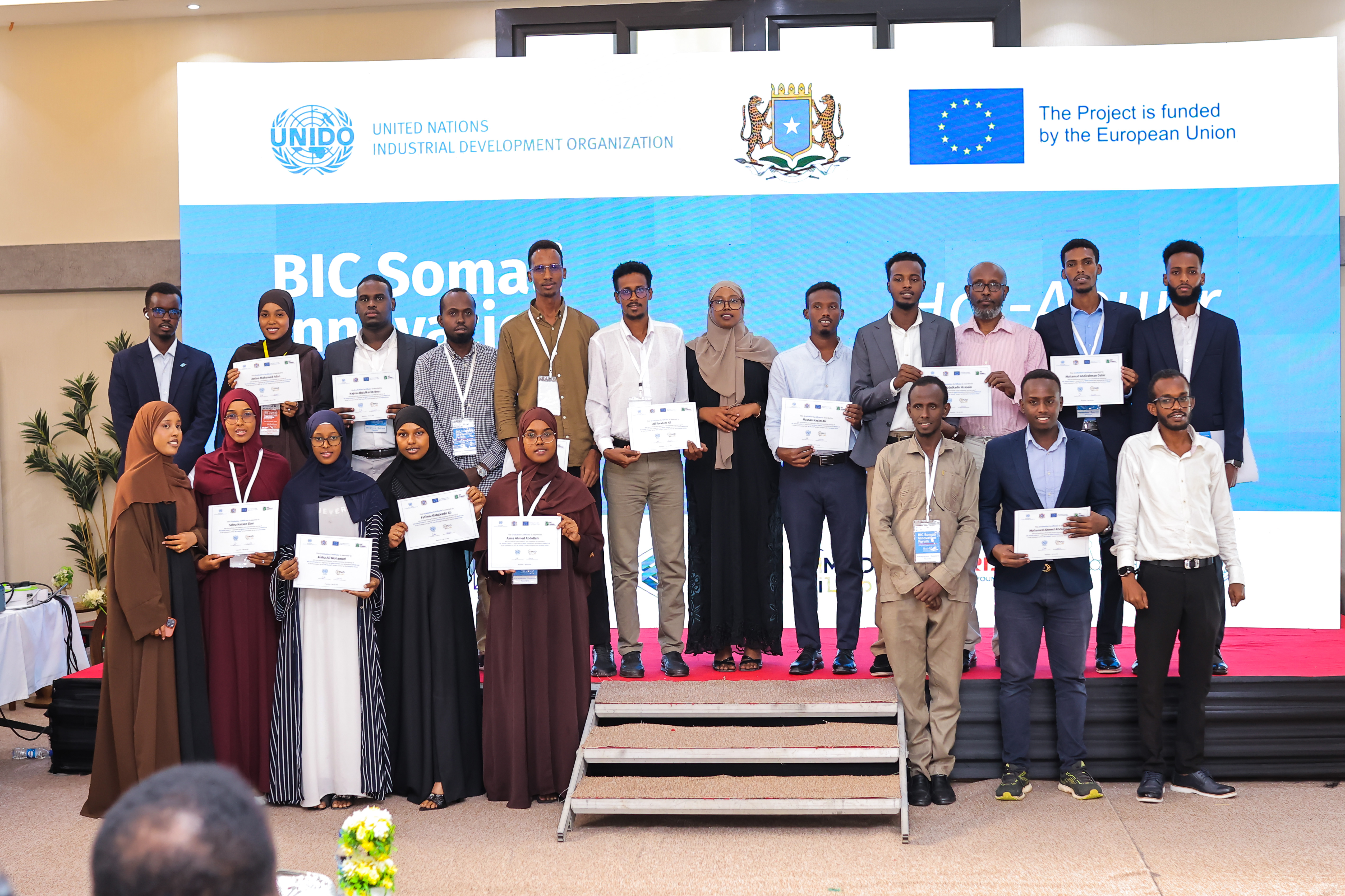 Vituo vya Kuanzisha Biashara vya Somalia Vyaungana Wakati UNIDO Inapoandaa Makongamano ya Ubunifu Mogadishu na Hargeisa
